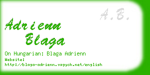 adrienn blaga business card